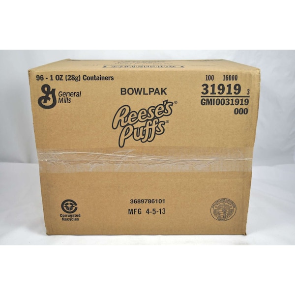 Reeses Puffs Reese's Puffs Cereal Single Serve Bowlpak 1 oz., PK96 16000-31919 - main